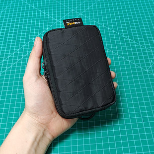 双层拉链多功能卡包证件包airpods耳机收纳小包车钥匙包xpac尼龙