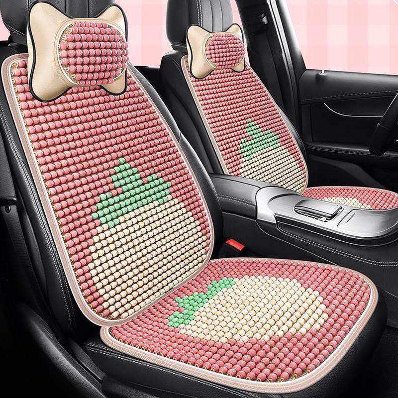 座垫座椅垫后排透气珠子三件套凉垫卡通通风夏季木珠汽车坐垫可爱,汽车用品/电子/清洗/改装,通用座套/座垫,淘宝优惠券,粉丝福利购,淘宝优惠卷