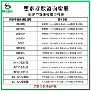同步带模组铝4010速静音轻巧步进电动直线滑台现货