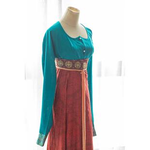 青泠谷亚麻混纺pp领圆领鸡心领衫子现货