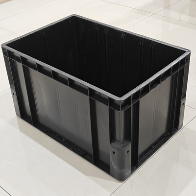 4633双层底立体库专用箱自动化流水线转运箱可分格箱600*400*340