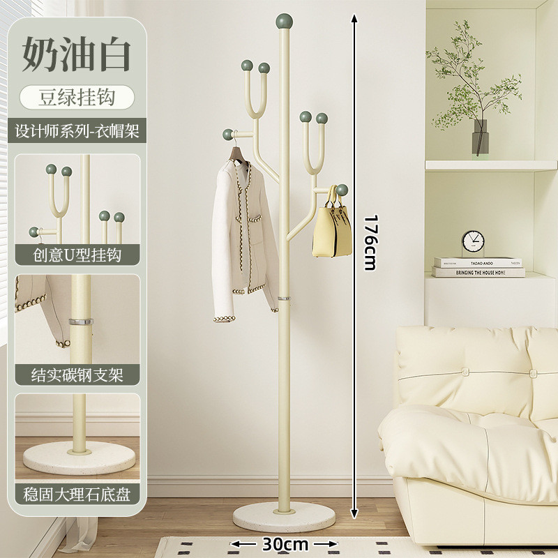 意式轻奢衣帽架落地卧室床边个性衣服收纳家用简易架子网红挂衣架