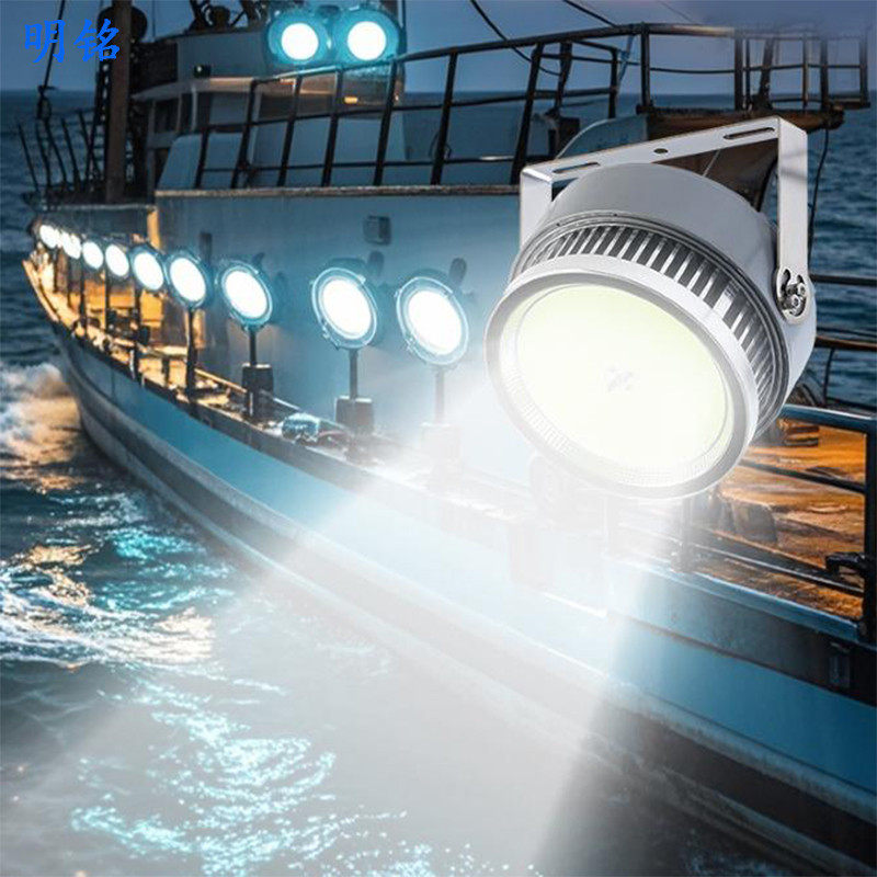 渔船船用捕鱼海钓夜钓灯引鱼诱鱼聚鱼鱿鱼灯大功率超亮led集鱼灯