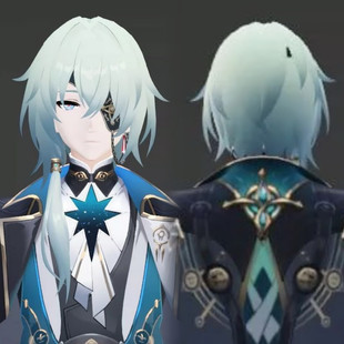 墨染青丝假发崩坏星穹铁道那刻夏cos假发定做各种人物假毛假发