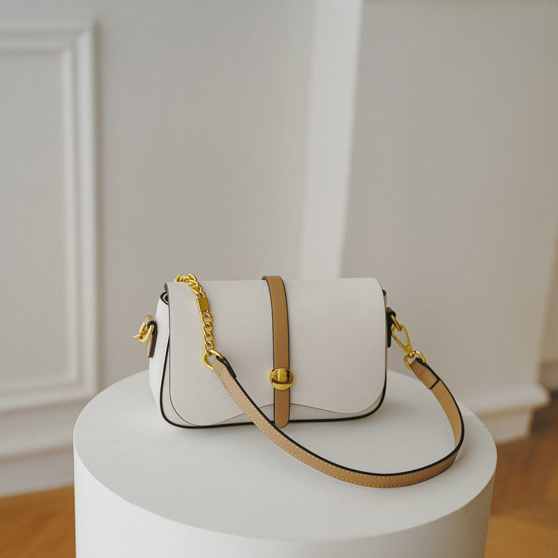 小众包包女2025新款高级感撞色百搭单肩斜挎链条腋下包,箱包皮具/热销女包/男包,小方包,淘宝优惠券,粉丝福利购,淘宝优惠卷