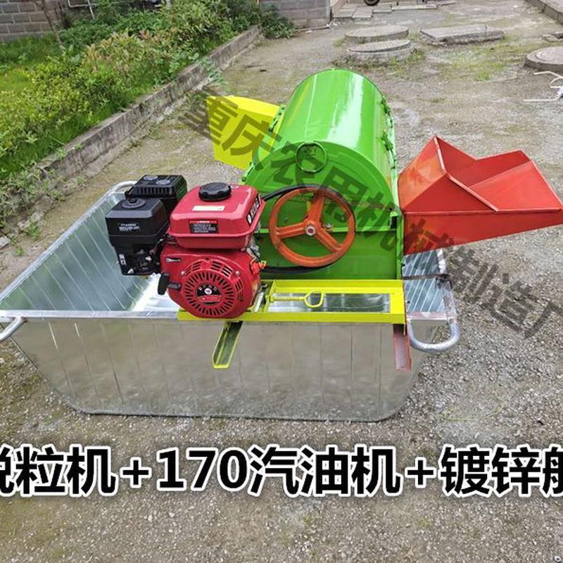 高档2023款稻 全机打谷打禾打稻小型家用小麦喂入 水菜脱粒 油机