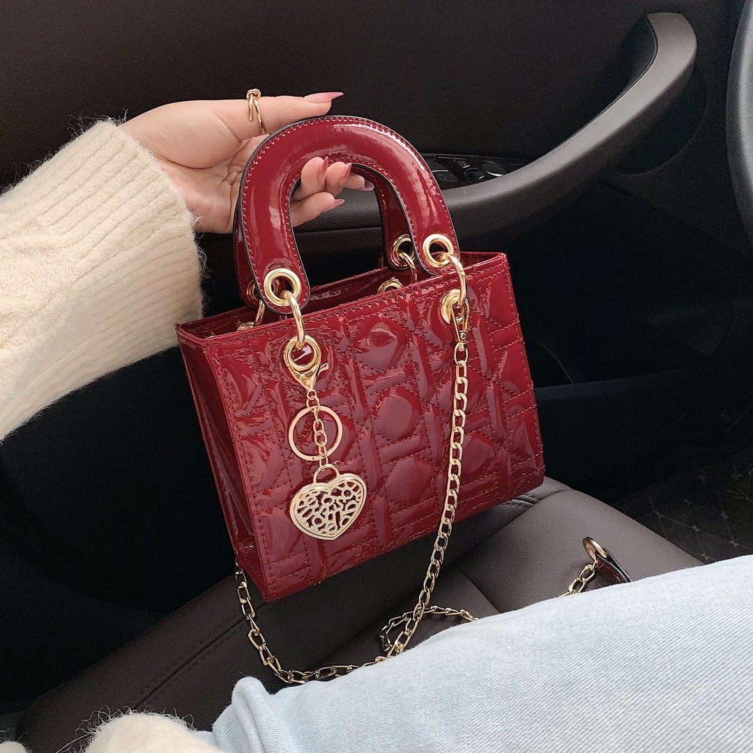 红色结婚包女新娘包2025新款漆皮包链条单肩斜挎手提包,箱包皮具/热销女包/男包,通用款女包,淘宝优惠券,粉丝福利购,淘宝优惠卷