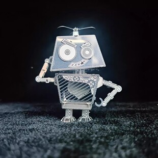 怦然心动 爱死机机器人3d立体金属拼装小玩意手工拼接解压模型