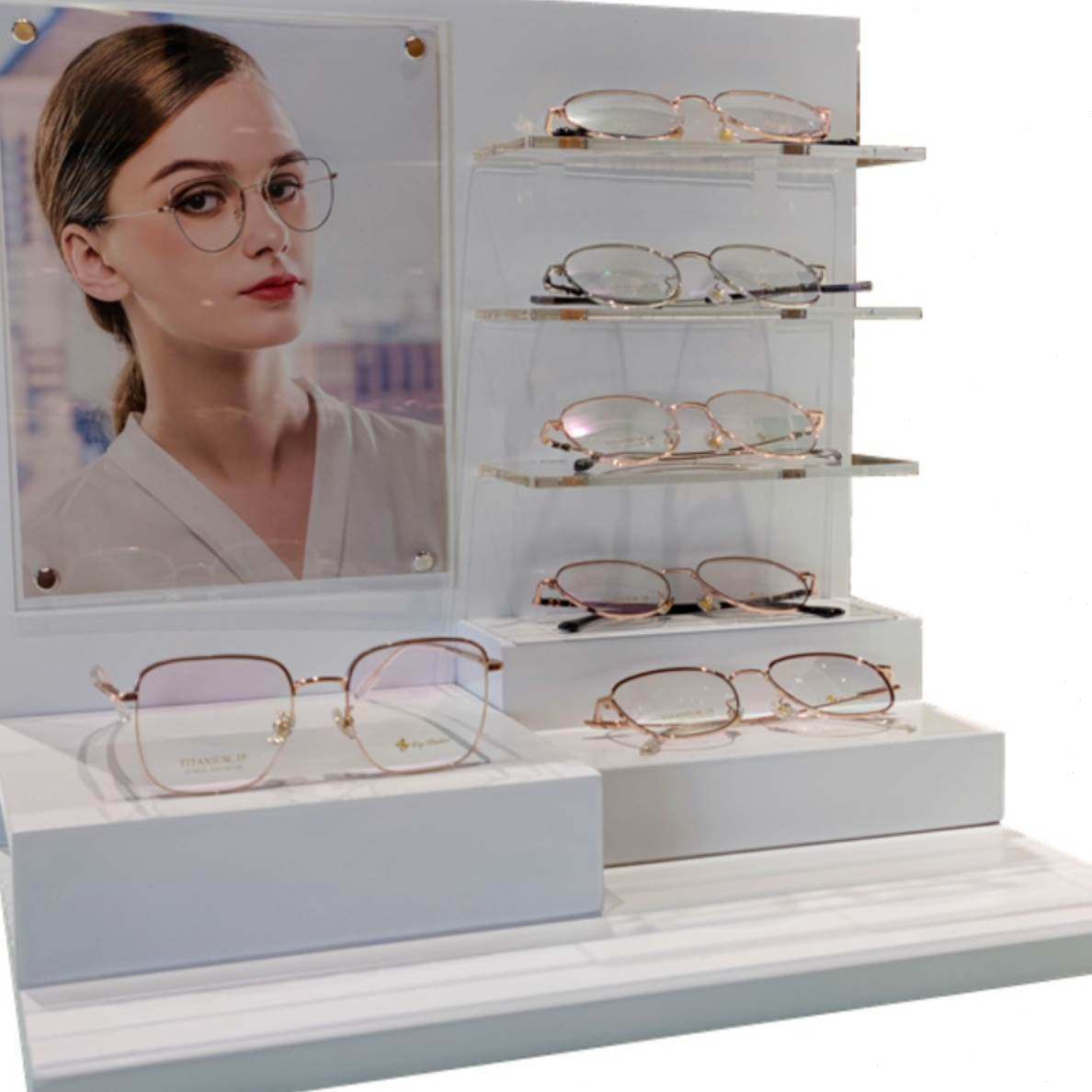 架柜台陈列近视镜太阳眼镜装饰眼镜道具广告展示架画墨镜展示盒店,商业/办公家具,眼镜货架,淘宝优惠券,粉丝福利购,淘宝优惠卷
