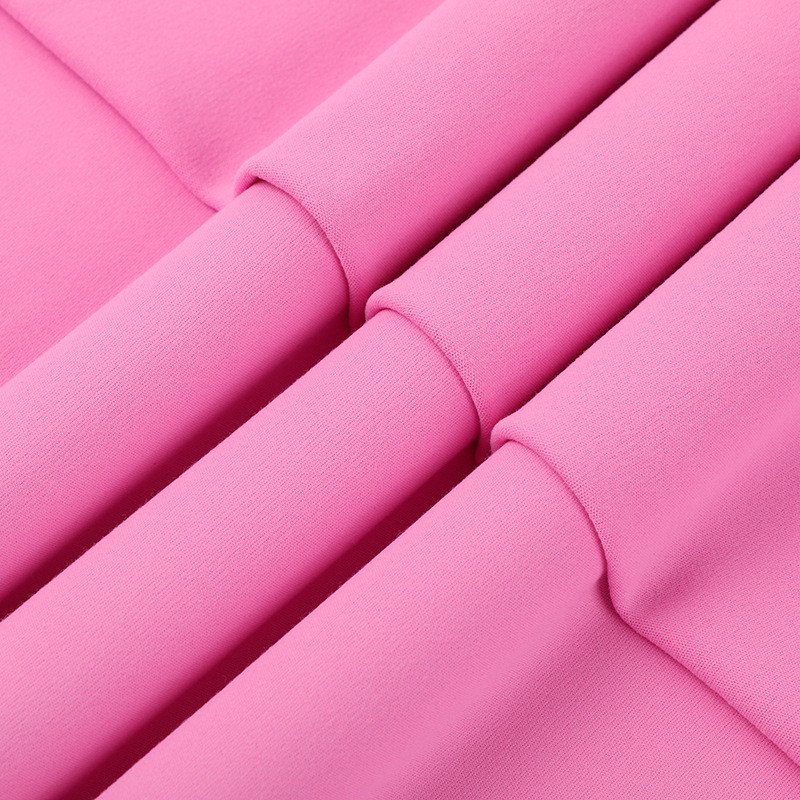 速干运动氨涤纶高弹双面磨毛面料涤针织双面运动瑜伽打底裤布料