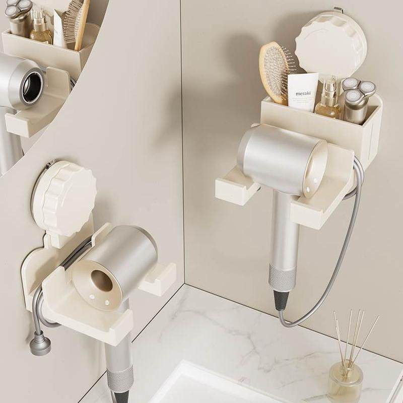 卫生间收纳吹风机奶油免打孔支架白色电奶置物架吸盘风筒放风挂架,家庭/个人清洁工具,吹风机置物架,淘宝优惠券,粉丝福利购,淘宝优惠卷
