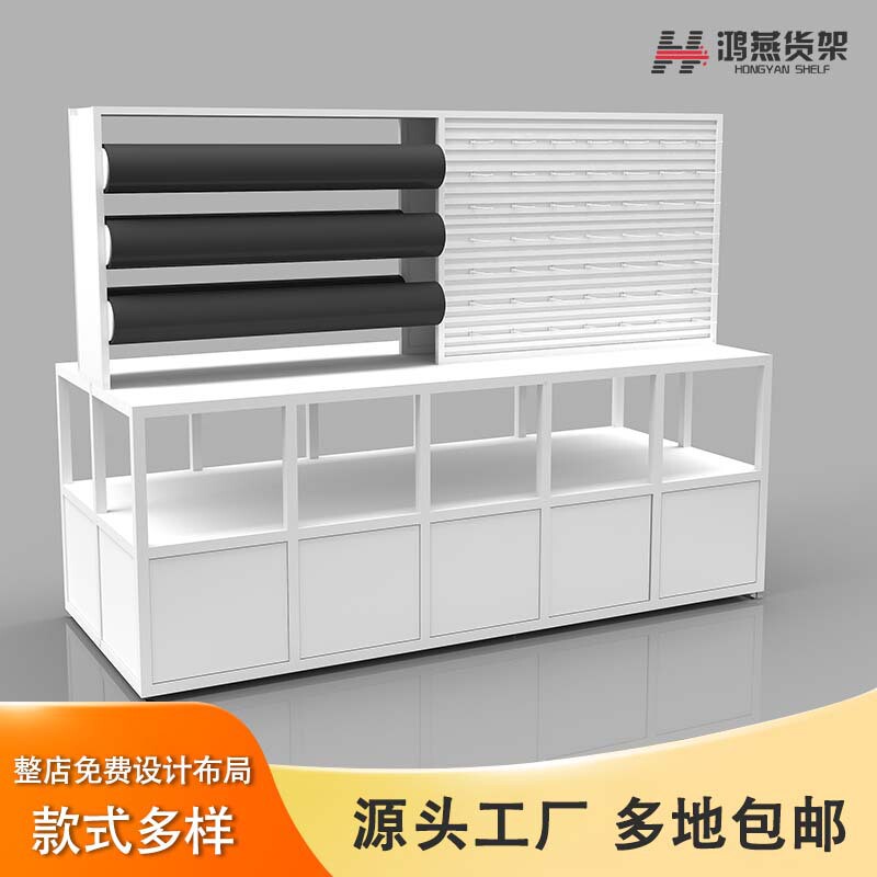 名创款优品货架精品饰品流水台展示台中岛柜台百货店头箍挂耳环架