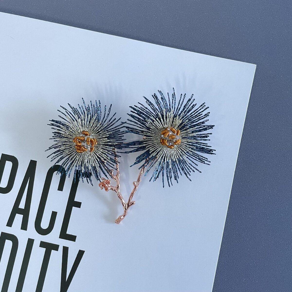 花家胸针开衫女梦幻配饰配饰刺绣百搭之海新款水涛精品别针现货溶,饰品/流行首饰/时尚饰品新,胸针,淘宝优惠券,粉丝福利购,淘宝优惠卷