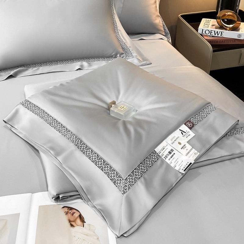 a类兰100支夏季精天丝夏凉被冰丝凉感夏被四件套薄款空调被子可水