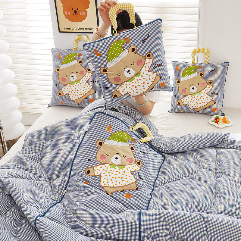 全棉两用抱枕被靠垫枕头被纯棉卡通手提办公室汽车沙发午睡空调被,居家布艺,抱枕被,淘宝优惠券,粉丝福利购,淘宝优惠卷