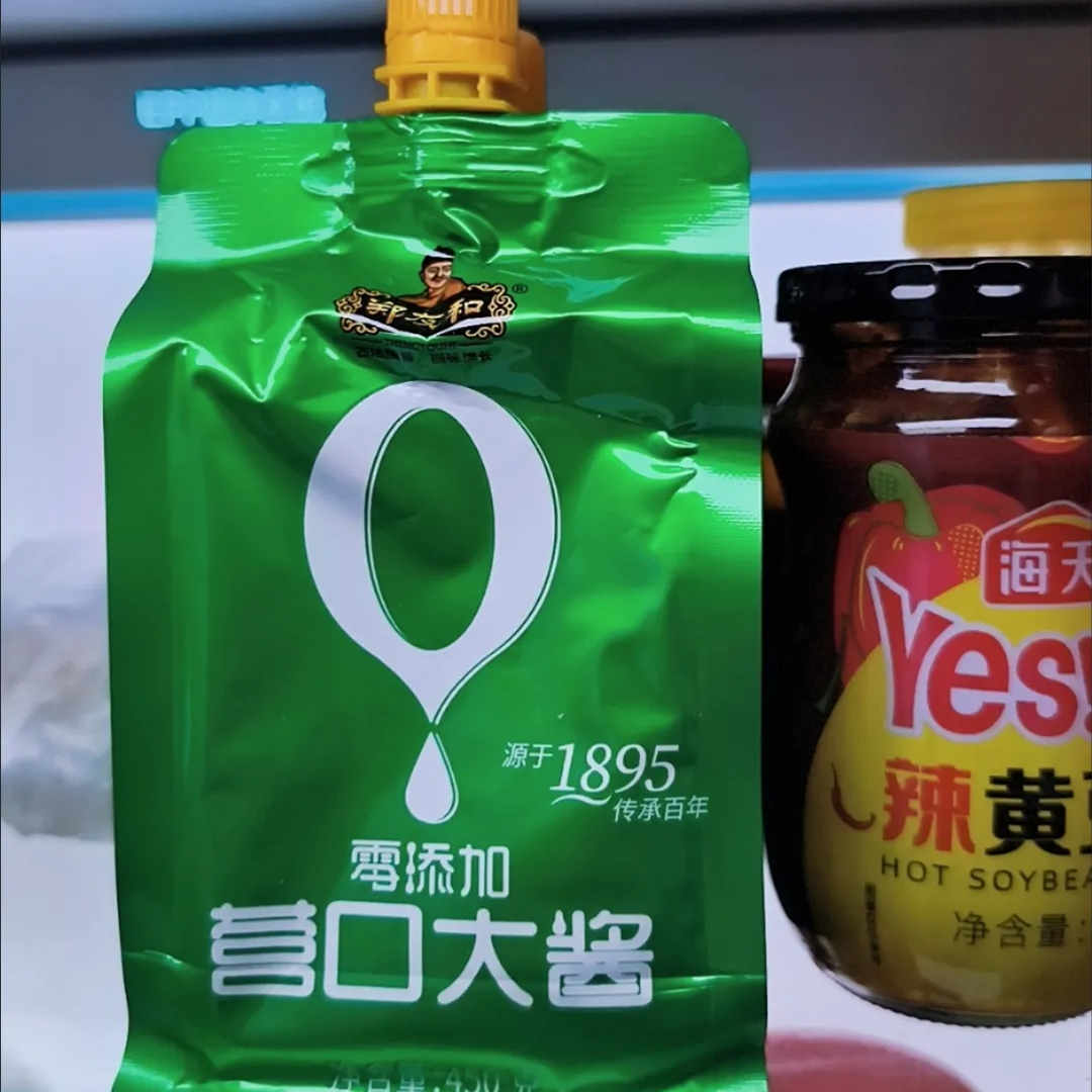 郑友营口大0酱添加酱防腐剂4RTB50g东北大酱豆瓣酱农家大和黄豆酱