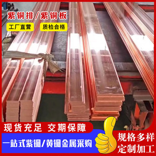 t1t2t3紫铜红铜电力导电用铜排10 125排排镀锡铜排铜板 10010