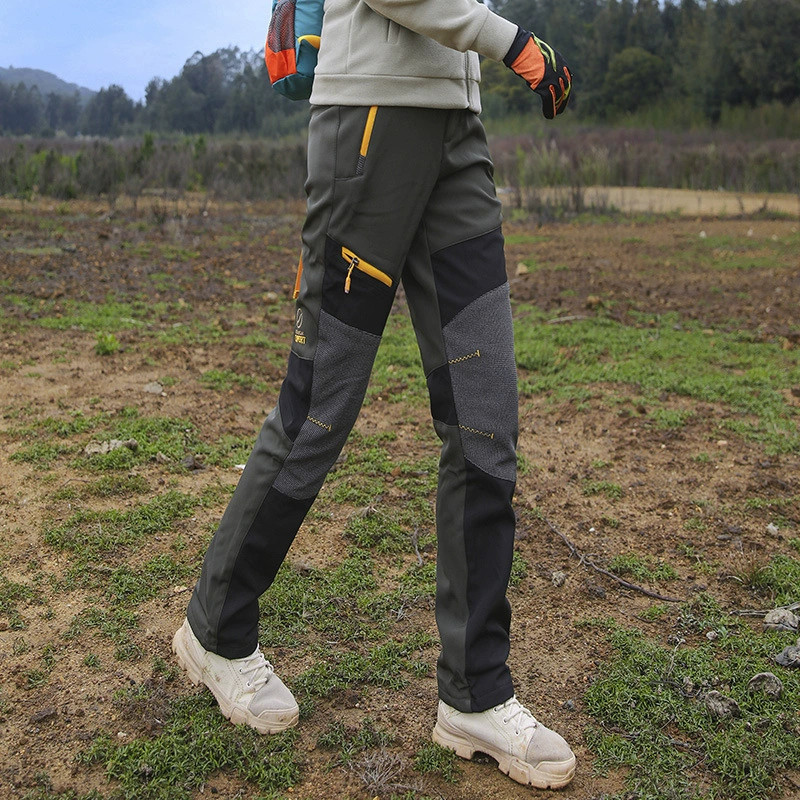 冲锋裤女户外秋冬季防水防风保暖加厚软壳裤女徒步登山裤
