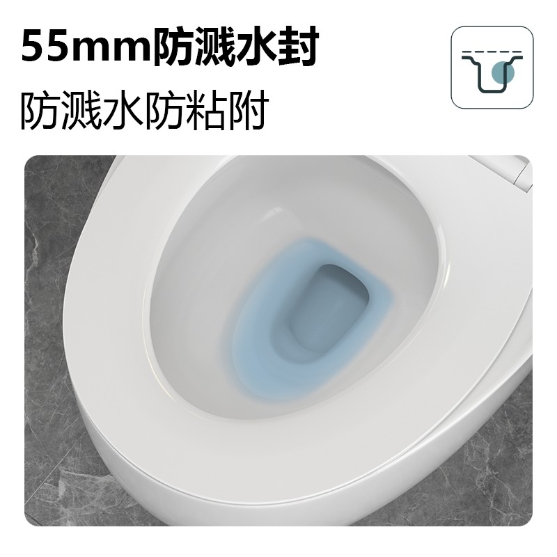 佑恩新款蛋形虹吸式马桶大口径大冲力小户型马桶防臭家用坐便器