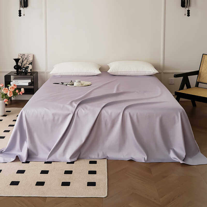 高级感新疆长绒棉床单单件纯棉100全棉纯色学生宿舍单人单独被单,床上用品,床单,淘宝优惠券,粉丝福利购,淘宝优惠卷