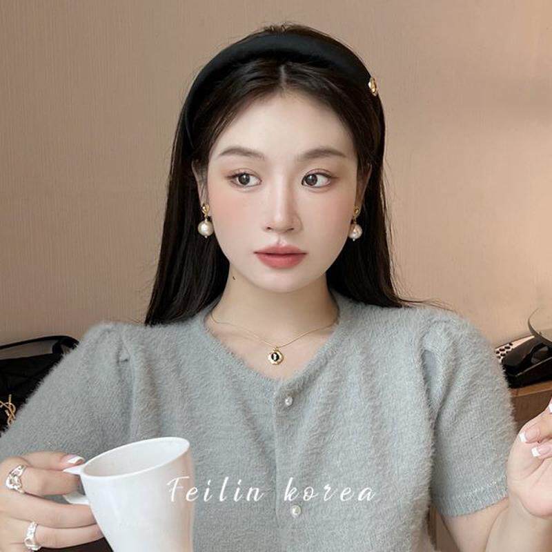 高档流行今年丝绒头箍黑色压发2024发捆的发箍女款头饰洗脸高颅顶