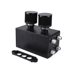 汽车改装2L双孔油箱适用本田思域92-00铝合金透气机油壶带过滤器