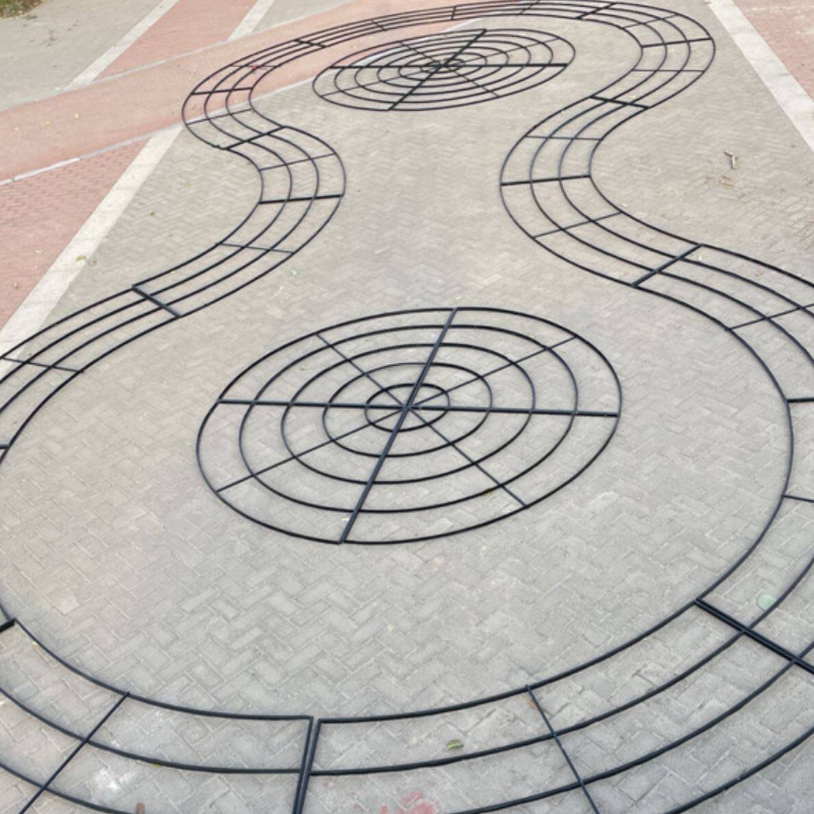 吊顶婚庆道具铁艺舞台架架子婚礼圆堂骨架水晶定制圆环酒店骨架椭