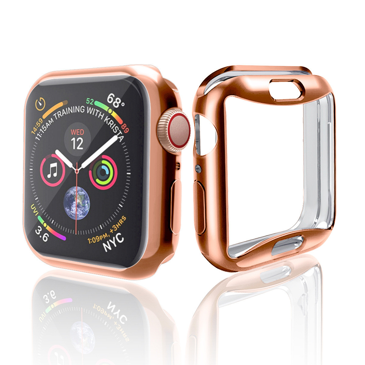 适用于苹果手表保护壳 iwatch 345代电镀tpu防摔保护套现货供应