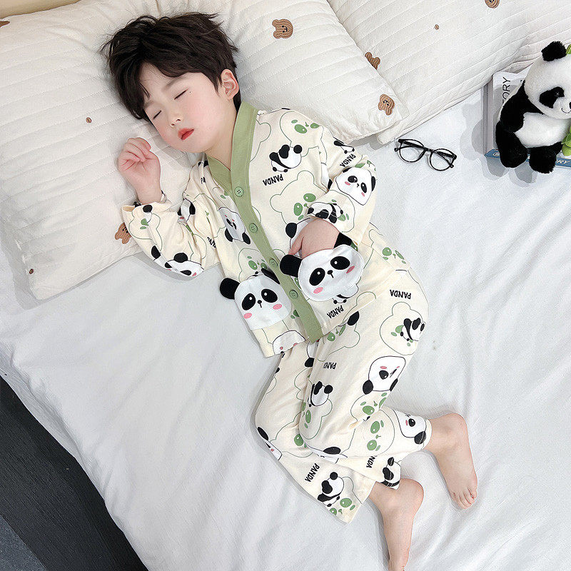 儿童家居服男童睡衣纯棉新款宝宝长袖春秋开衫卡通宽松韩版套装,童装/婴儿装/亲子装,家居服套装,淘宝优惠券,粉丝福利购,淘宝优惠卷