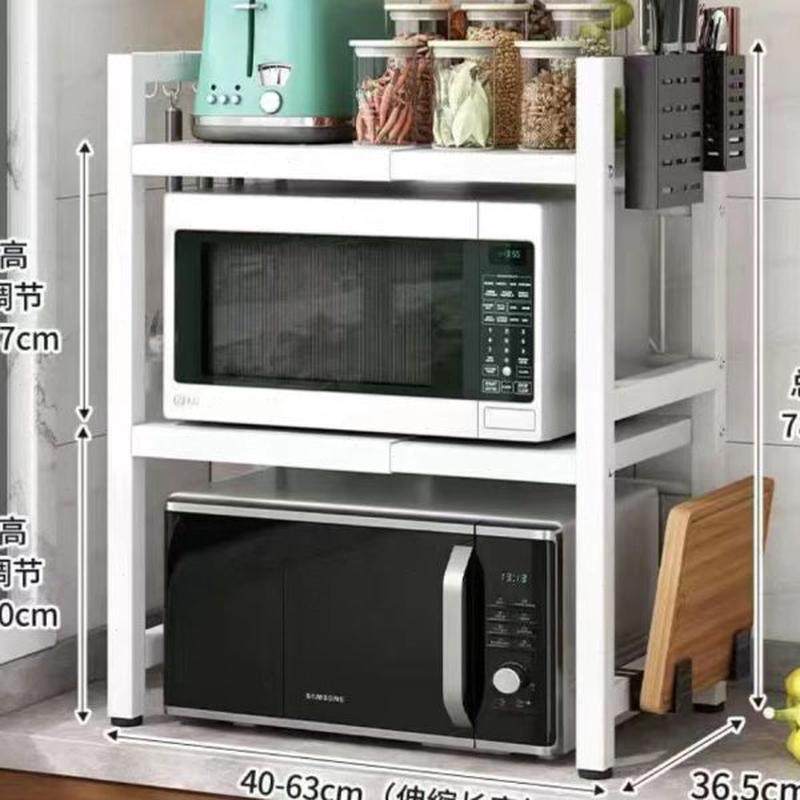 厨房置物架可伸缩微波炉烤箱架子桌面双层台面多功能储物架收纳架,厨房/烹饪用具,微波炉置物架,淘宝优惠券,粉丝福利购,淘宝优惠卷