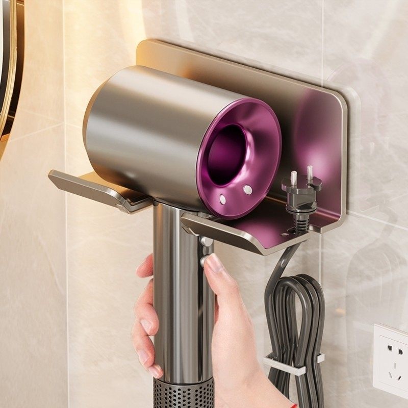 新品吹风机挂架免打孔卫生间置物架壁挂式风筒支架电吹风收纳架子,家庭/个人清洁工具,吹风机置物架,淘宝优惠券,粉丝福利购,淘宝优惠卷