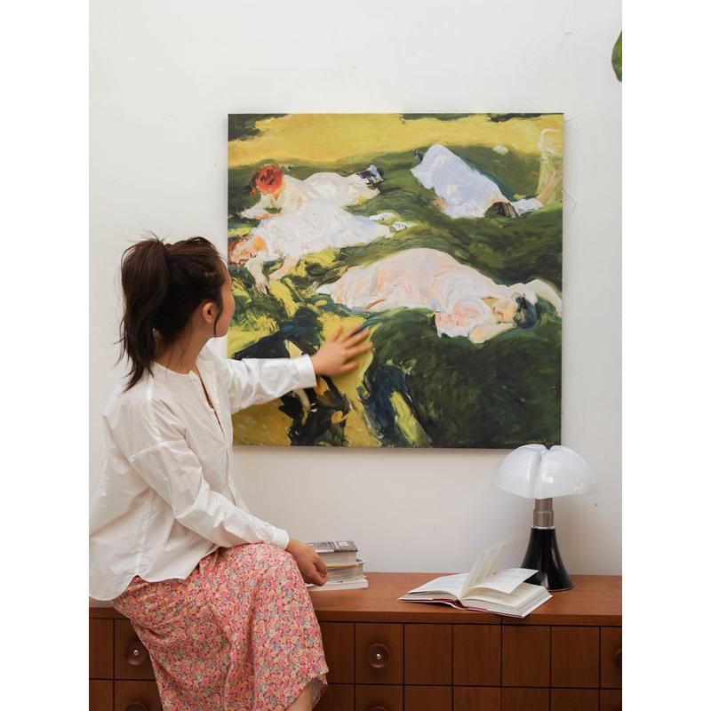 集木室物所/仲夏之梦挂画装饰画客餐厅入户玄关沙发背景墙落地画