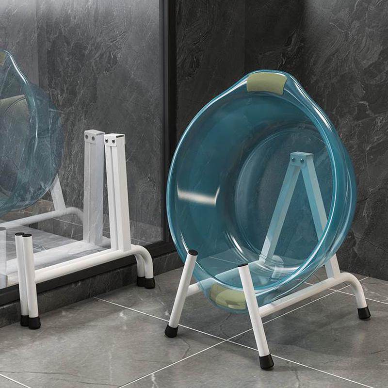 收纳架免打孔放洗澡厕所架洗脸盆可折叠脸盆盆子家用卫生间置物架