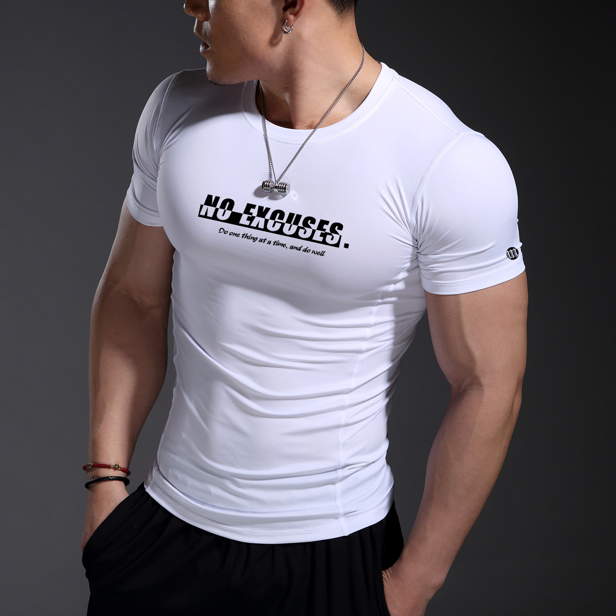 2025夏季新款健身服男紧身衣高弹速干吸汗透气户外运动教练服定做