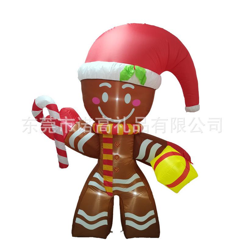 厂家直供圣诞姜饼人气模led灯发光户外庭院商场气氛装饰道具