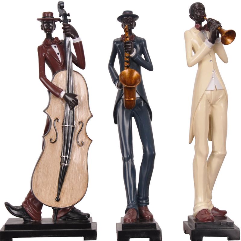 欧美家居风格装饰 创意音乐酒店树脂工艺品摆件 人会所客房装饰品