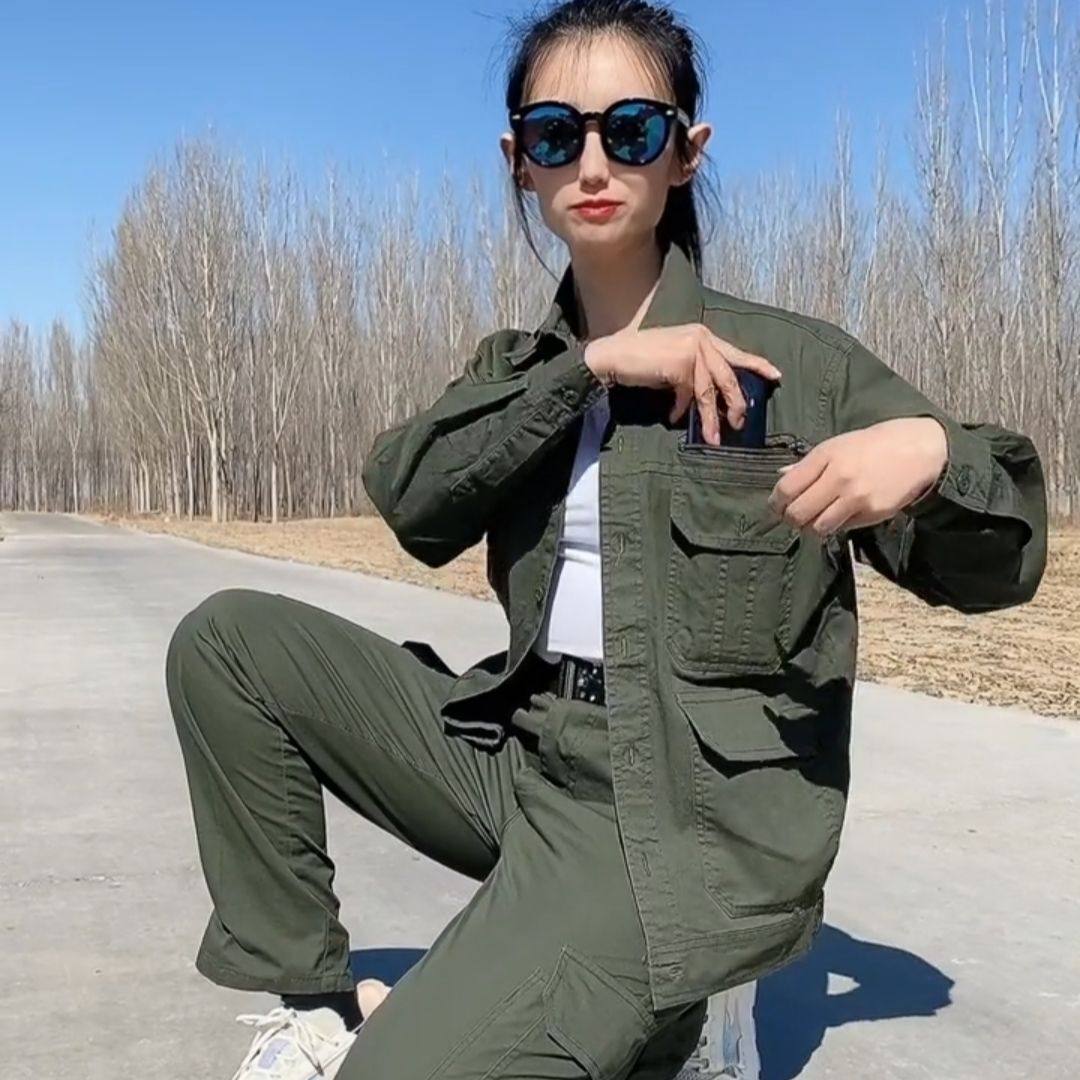 夏季薄款纯棉工作服套装男单件长袖工厂车间耐磨耐穿工装劳保服,男装,工装制服,淘宝优惠券,粉丝福利购,淘宝优惠卷