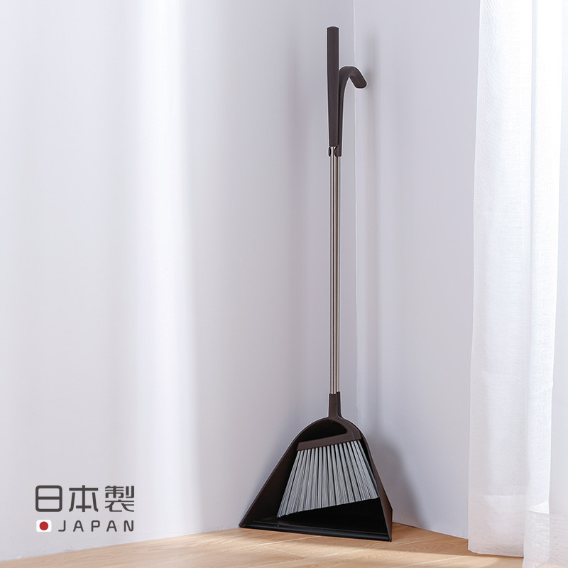 日本进口Tidy 扫帚簸箕组合家用轻便扫把套装 客厅卧室扫地笤帚小