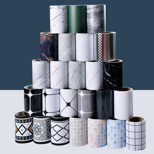 自粘踢脚线墙贴贴纸装 饰贴地角线pvc防水防潮窗台腰线地砖波导线