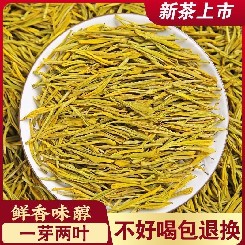 新日期正宗黄金芽2025新茶罐装高档白茶浓香型正宗绿茶明前高山高