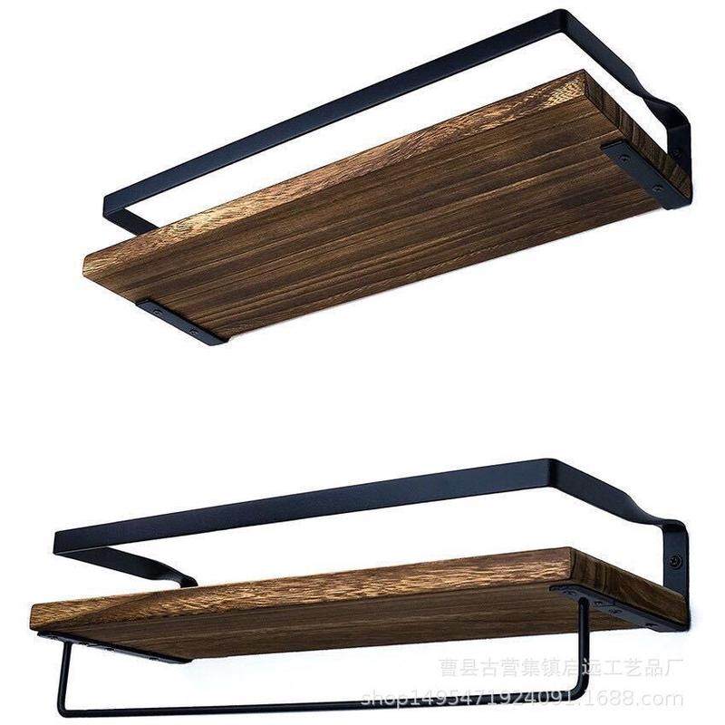 悬浮置物架墙松木储物架铁艺置物架装层架小木板,收纳整理,整理架/置物架/收纳架,淘宝优惠券,粉丝福利购,淘宝优惠卷
