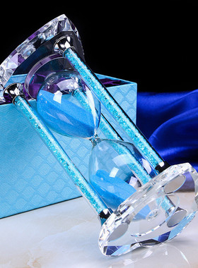 厂家直销纪念礼品沙漏10创意15工艺品30分钟计时器玻璃摆件水晶