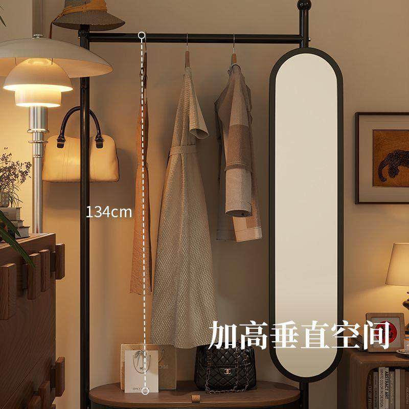 实木衣帽架穿衣镜一体卧室滚轮可移动落地挂衣架多功能置物收纳架,家装主材,卫浴五金组合套装/挂件套餐,淘宝优惠券,粉丝福利购,淘宝优惠卷