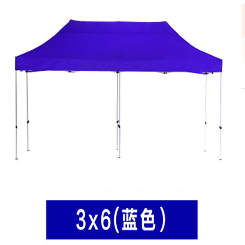 3x6户外广告帐篷伞半自动帐篷防雨摆摊折叠帐篷四角遮阳棚印logo