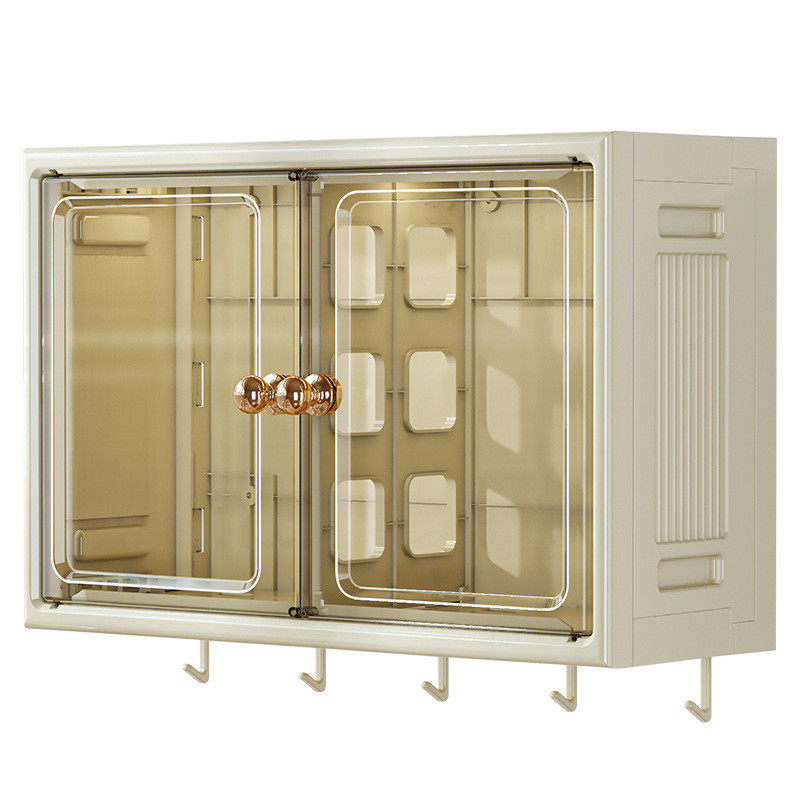 浴室收纳柜免打孔壁挂防水卫生间防尘储物架家用防潮壁挂置物架