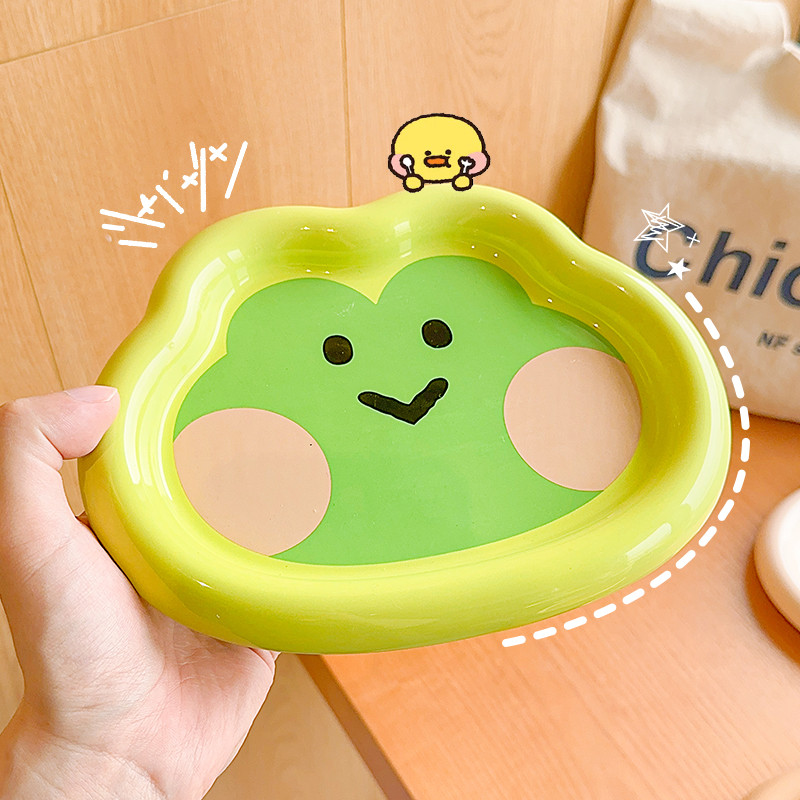 Minini可爱陶瓷餐具组合套装碗碟一人食早餐盘碗碟套装家用勺子