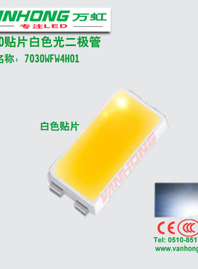 发光二极管7030双芯片6V灯珠7030冷白光贴片led灯珠7030白色