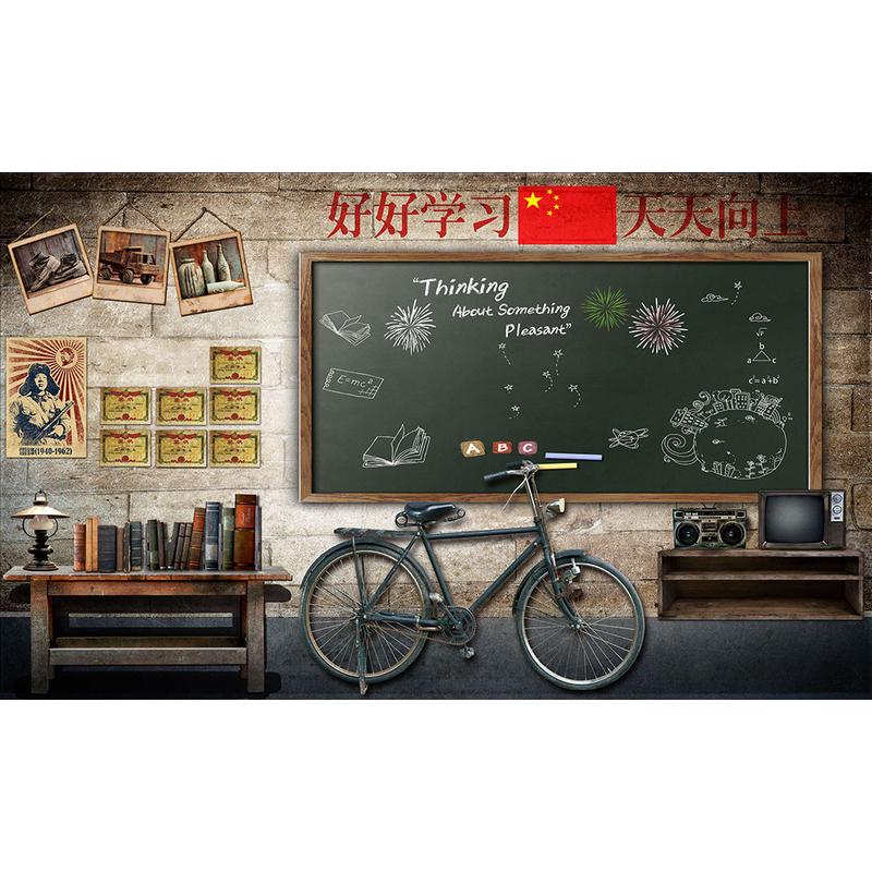 励志奋斗青春不散场墙贴海报背景墙贴纸壁画自粘背胶定制贴画怀旧