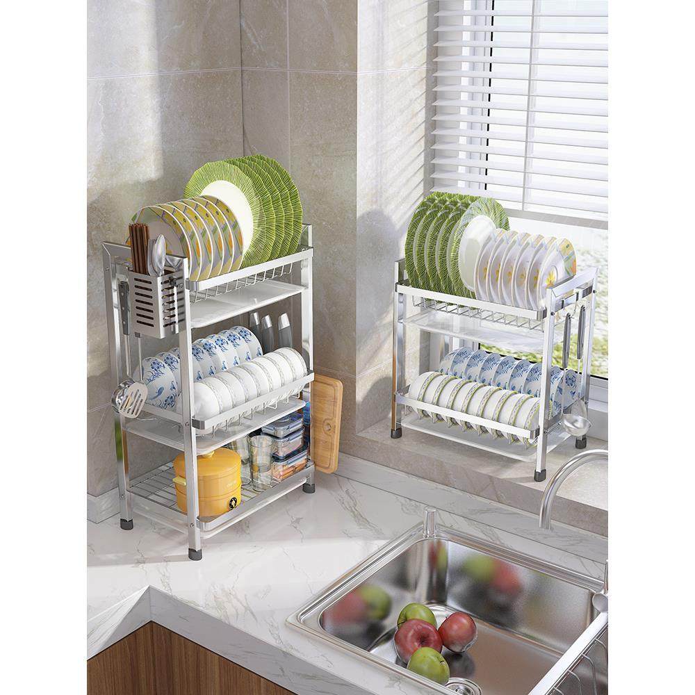 304不锈钢窄款碗架沥水架厨房置物架小型家用台面碗柜碗碟收纳架,厨房/烹饪用具,碗架,淘宝优惠券,粉丝福利购,淘宝优惠卷