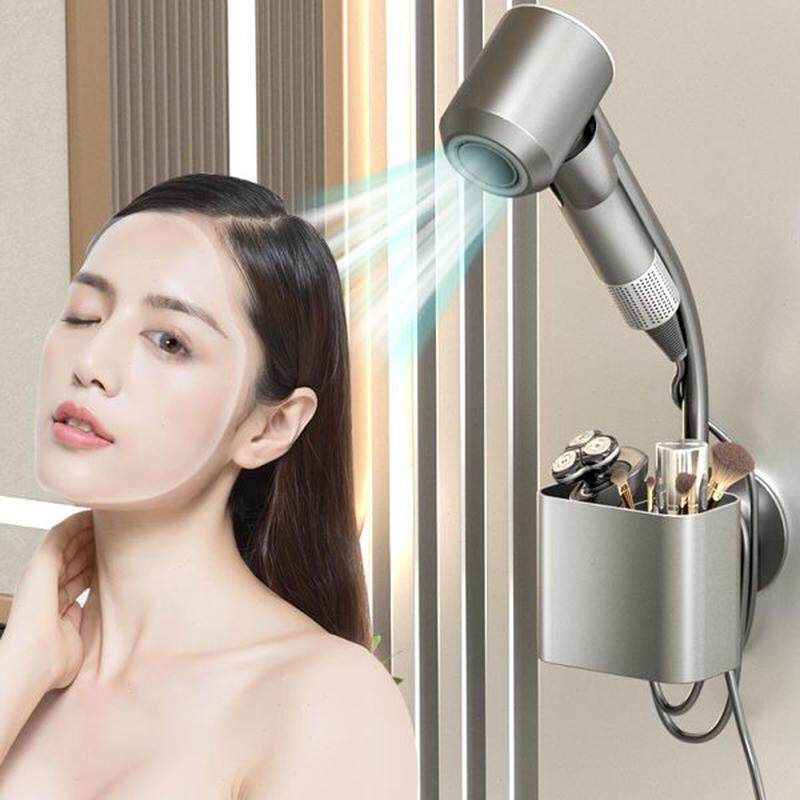 卫生间懒人吹风机支架免打孔电吹风置物架壁挂用吹风筒挂架收纳,家庭/个人清洁工具,吹风机置物架,淘宝优惠券,粉丝福利购,淘宝优惠卷
